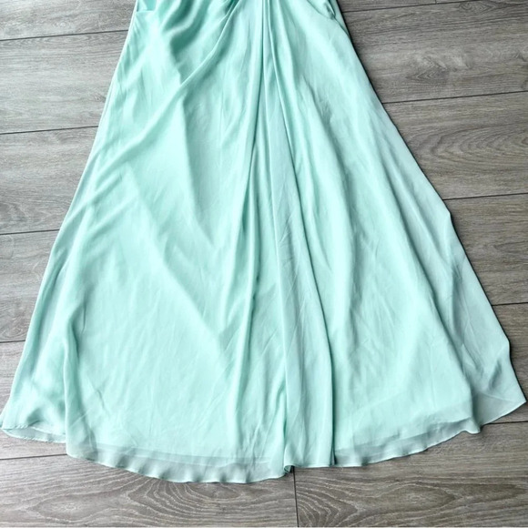 Bill Levkoff Chiffon Strapless Sweetheart NecklinePleated Bodice Maxi Dress - Picture 4 of 14